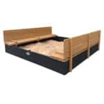 AXI Piaskownica XXL Ella 150 x 150 z Ławeczkami Antracyt - 001