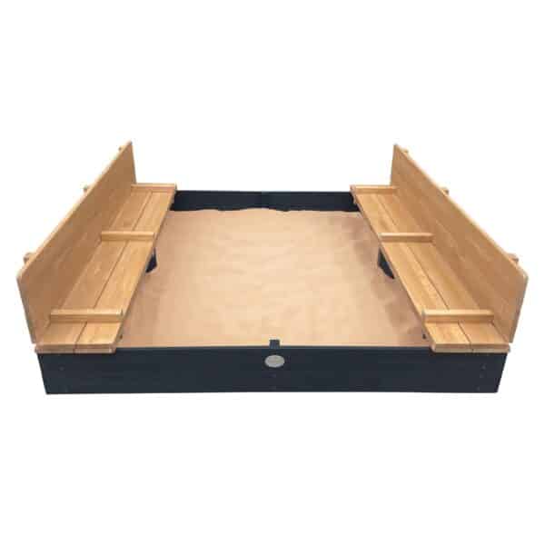 AXI Piaskownica XXL Ella 150 x 150 z Ławeczkami Antracyt - 002