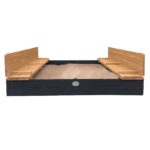 AXI Piaskownica XXL Ella 150 x 150 z Ławeczkami Antracyt - 003