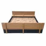 AXI Piaskownica XXL Ella 150 x 150 z Ławeczkami Antracyt - 004