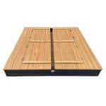 AXI Piaskownica XXL Ella 150 x 150 z Ławeczkami Antracyt - 006