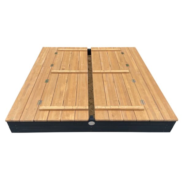AXI Piaskownica XXL Ella 150 x 150 z Ławeczkami Antracyt - 006