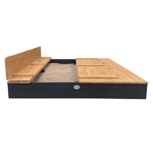 AXI Piaskownica XXL Ella 150 x 150 z Ławeczkami Antracyt - 007