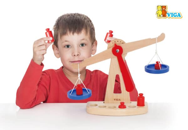 Edukacyjna Waga Sklepowa z Drewna FSC Viga Nauka Równowagi - 002