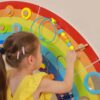 VIGA Drewniana Tablica Sensoryczno-Manipulacyjna EDU Tęcza Certyfikat FSC - 010