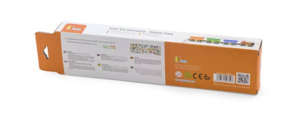 Viga  Drewniany Pociąg Magnetyczny Lokomotywa Wagoniki 3+ - 004