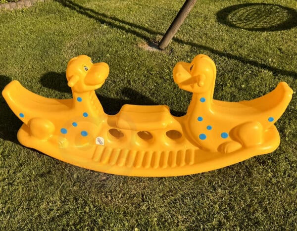 WOOPIE Bujak Wieloosobowy Dino Huśtawka Równoważna Żółta - 003