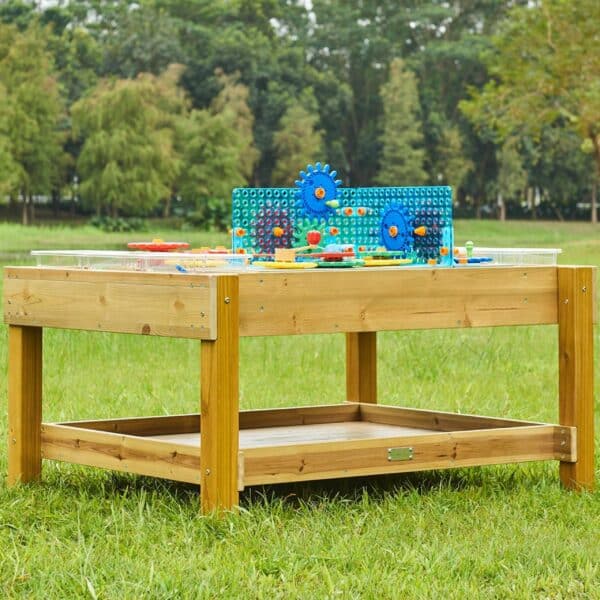 Stół Sensoryczny Masterkidz STEM Outdoor 1200L – Drewniana Tablica Laboratorium - 002