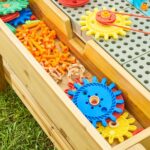 Stół Sensoryczny Masterkidz STEM Outdoor 1200L – Drewniana Tablica Laboratorium - 006