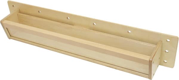 MASTERKIDZ Drewniany Pojemniczek Przezroczysta Ścianka 80 cm do Tablic Naukowo-Kreatywnych STEM - 003