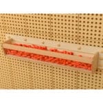 MASTERKIDZ Drewniany Pojemniczek Przezroczysta Ścianka 80 cm do Tablic Naukowo-Kreatywnych STEM - 007