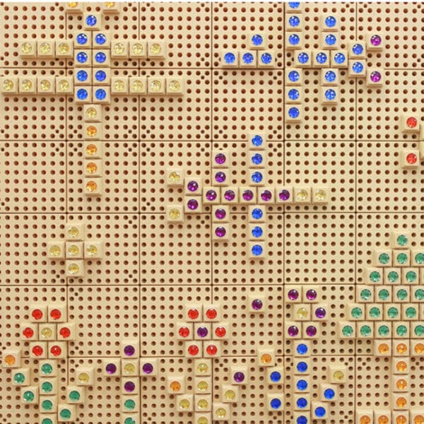 MASTERKIDZ Drewniana Tablica STEM Wolnostojąca XXL w Kształcie Domu + Akcesoria - 004