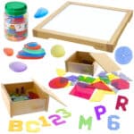 MASTERKIDZ Panel Skrzynia LED Sensoryczna + Zestaw Akcesoriów - 001