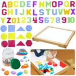 MASTERKIDZ Panel Skrzynia LED Sensoryczna + Zestaw Akcesoriów - 003