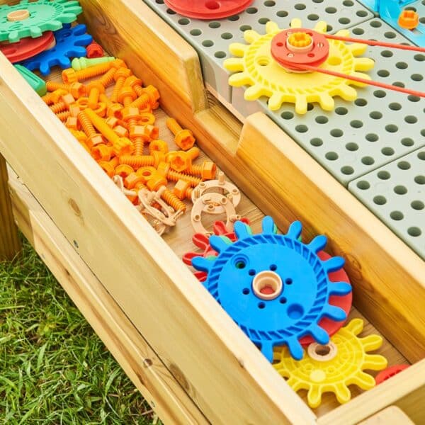 Wielofunkcyjny Panel STEM Masterkidz Outdoor Drewno Akacjowe - 004