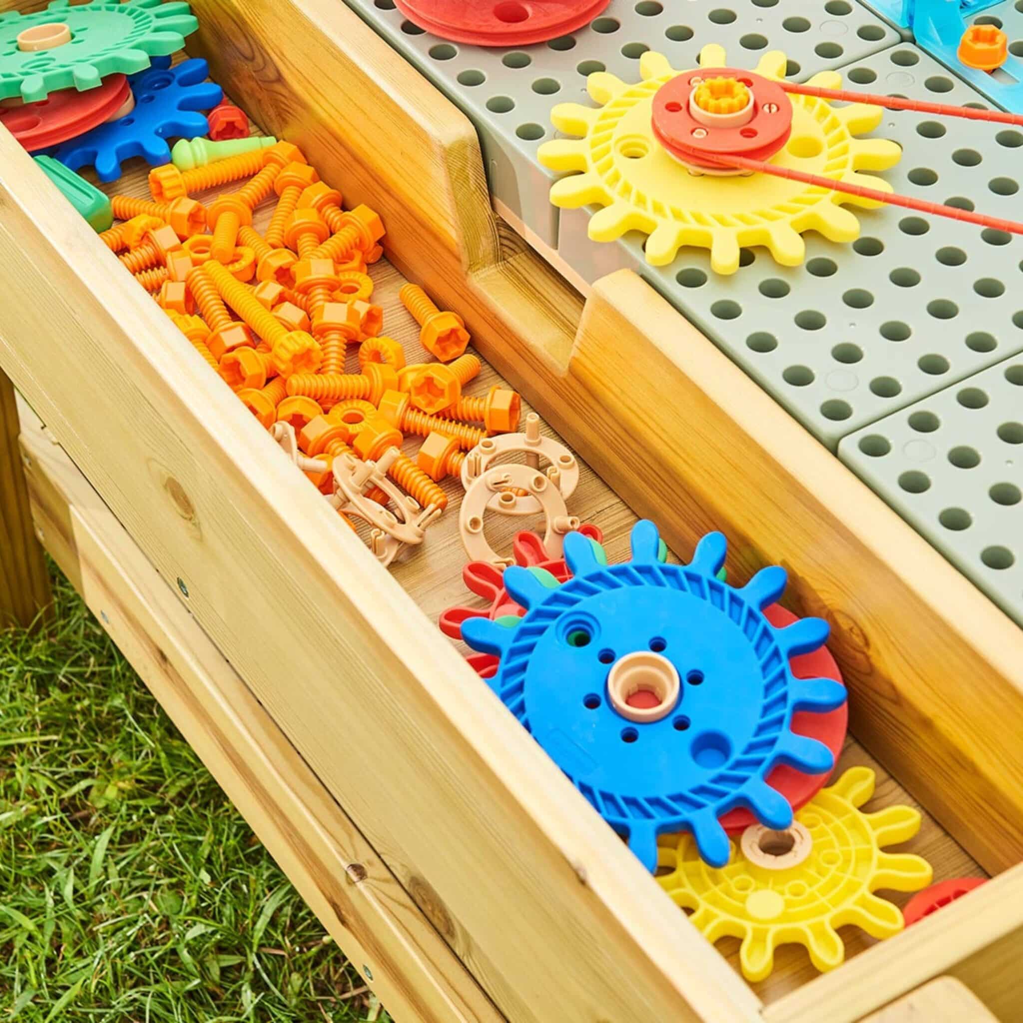 Wielofunkcyjny Panel STEM Masterkidz Outdoor Drewno Akacjowe - 004