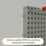 MASTERKIDZ Panel Ścienny Tablica Naukowa Kreatywna STEM Tablica na zewnątrz Outdoor 80 x 80 (cm) - 005