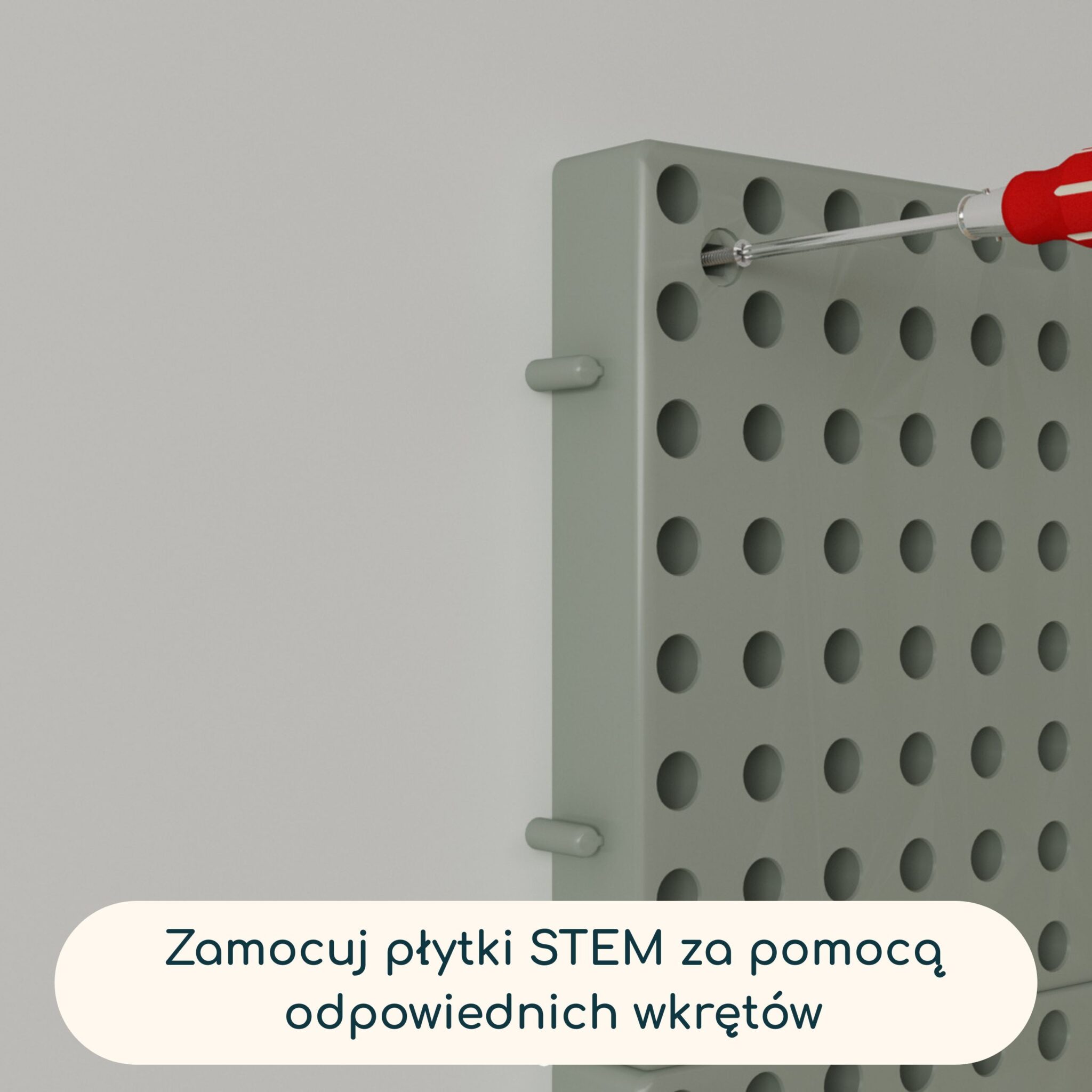 MASTERKIDZ Panel Ścienny Tablica Naukowa Kreatywna STEM Tablica na zewnątrz Outdoor 80 x 80 (cm) - 005