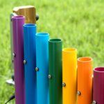 MASTERKIDZ Kolorowe Cymbałki Wolnostojące 95cm Outdoorowe