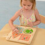 MASTERKIDZ Drewniany Labirynt Magnetyczny Montessori Pisanie i Motoryka - 002