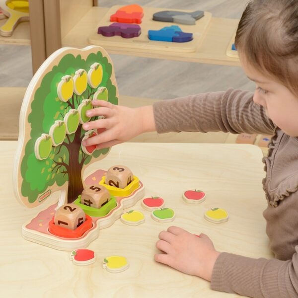 Zestaw do Nauki Liczenia Drzewo Jabłkowe Masterkidz – Pomoc Montessori 3+ - 005