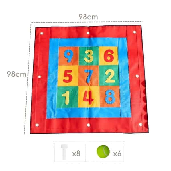 MASTERKIDZ Kwadratowa Tarcza Na Rzepy Rzut Do Celu Do Tablicy STEM - 004