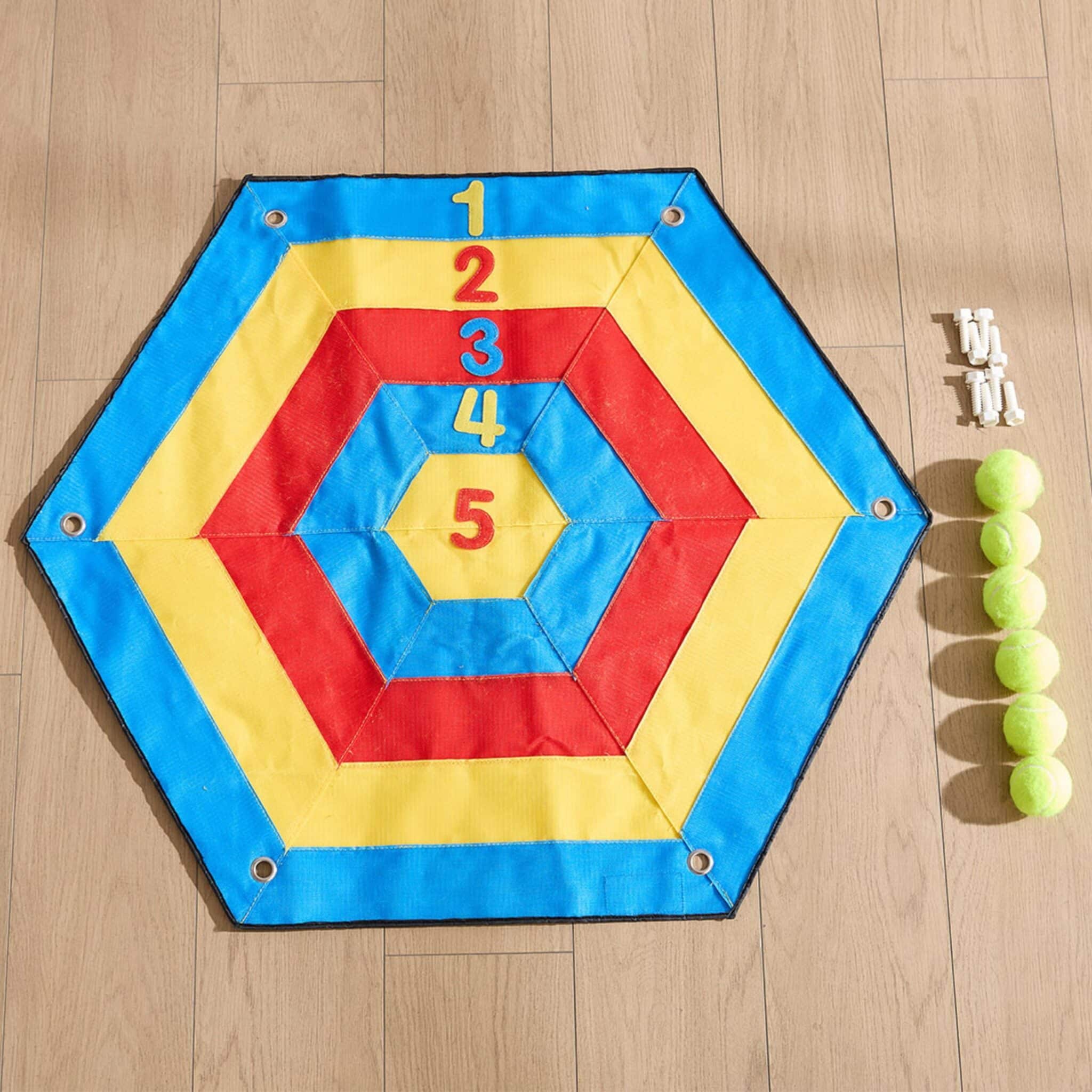 MASTERKIDZ Sześciokątna Tarcza Na Rzepy Rzut Do Celu Do Tablicy STEM - 003