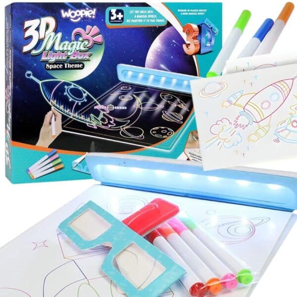 WOOPIE Magnetyczna Tablica 3D Podświetlenie LED do Rysowania - 001
