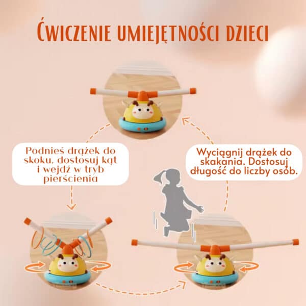WOOPIE Gra Zręcznościowa Skakanka Automatyczna 2w1 Rzut do Celu Pszczółka - 005