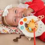 WOOPIE BABY Zabawka Sensoryczna Montessori Gryzak Grzechotka Wielofunkcyjny UFO - 002