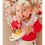 WOOPIE BABY Zabawka Sensoryczna Montessori Gryzak Grzechotka Wielofunkcyjny UFO - 003