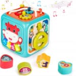 WOOPIE BABY Interaktywna Kostka Sensoryczna Edukacyjna Montessori Sorter 6w1 - 012