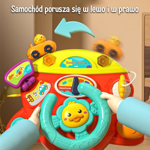 WOOPIE BABY Interaktywna Kierownica Samolot Pojazd na Łózeczko Wózek Efekty 18m+ - 003