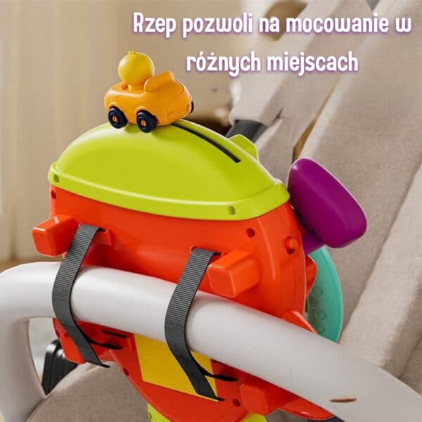 WOOPIE BABY Interaktywna Kierownica Samolot Pojazd na Łózeczko Wózek Efekty 18m+ - 004