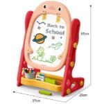 WOOPIE Dwustronna Tablica Magnetyczna do Rysowania i Nauki Liczb oraz Liter 56 el. - 009
