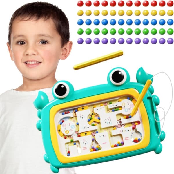 WOOPIE Tablica Magnetyczna Montessori Labirynt Krab Turkusowa - 001