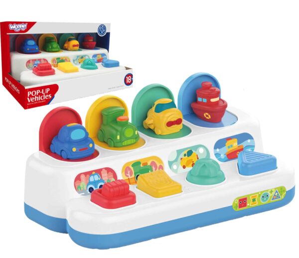 WOOPIE BABY Zabawka Edukacyjna Wyskakujące Pojazdy POP-UP - 001