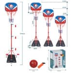 WOOPIE Zestaw Koszykówka Wolnostojąca Regulowana Wysokość 90-170cm + Piłka - 007