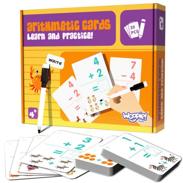 WOOPIE Karty Edukacyjne Fiszki Do Nauki Liczenia - 001