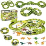 WOOPIE Tor Samochodowy XXL Dinozaury 240 el. - 001