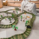 WOOPIE Tor Samochodowy XXL Dinozaury 240 el. - 003