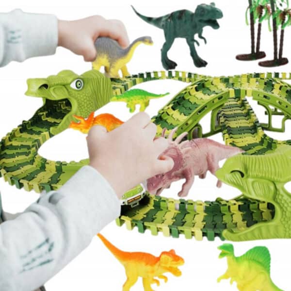 WOOPIE Tor Samochodowy XXL Dinozaury 240 el. - 005