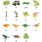 WOOPIE Tor Samochodowy XXL Dinozaury 240 el. - 007