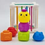 WOOPIE BABY Elastyczna Kostka Sensoryczna Sorter dla Dzieci Zwierzątka + Grzechotka 7 el. - 003