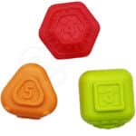 WOOPIE BABY Elastyczna Kostka Sensoryczna Sorter dla Dzieci Zwierzątka + Grzechotka 7 el. - 010