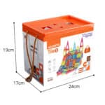 WOOPIE Magnetyczne Klocki Konstrukcyjne 7,5 cm Parking 112 el - 005