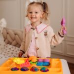 WOOPIE Piasek Kinetyczny 1,2 kg Zestaw XL ZOO Stolik z Foremkami - 006