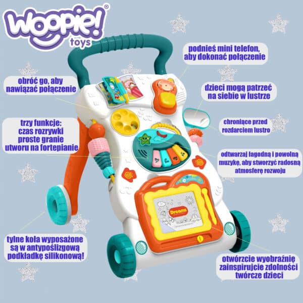 WOOPIE BABY Grający Chodzik z Znikopisem - 005