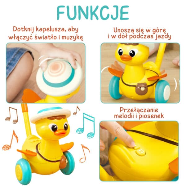 WOOPIE Pchacz na Kijku Kaczuszka Efekty Dźwiękowe i Świetlne - 005