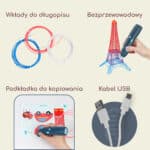 WOOPIE 3D Drukarka-Długopis Pen Bezpieczny Wkłady Usb - 003